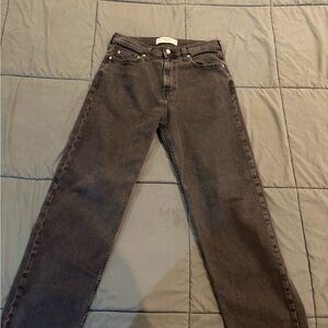 Hollister Charcoal Baggy Jeans